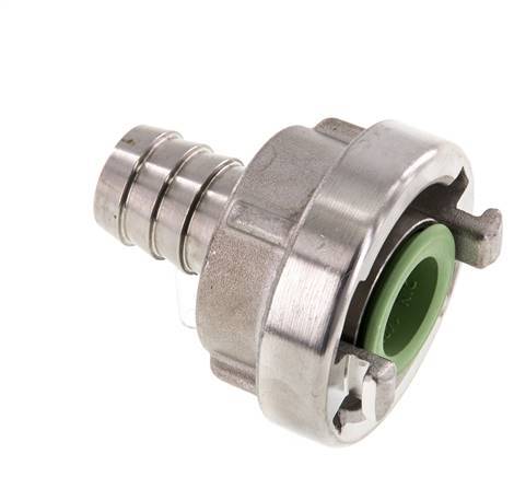 25-D (31 mm) Stainless Steel Storz Coupling 19 mm Hose Pillar Rotatable for a PVC hose