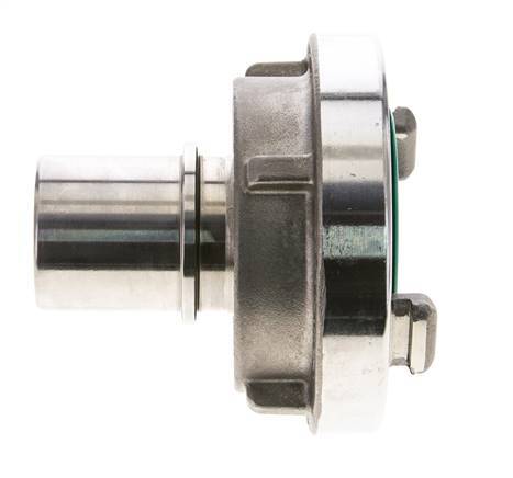 52-C (66 mm) Stainless Steel Storz Coupling 38 mm Hose Pillar Rotatable for Safety Clamp Connection