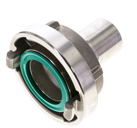 52-C (66 mm) Stainless Steel Storz Coupling 38 mm Hose Pillar Rotatable for Safety Clamp Connection