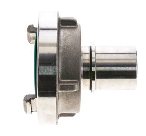 52-C (66 mm) Stainless Steel Storz Coupling 38 mm Hose Pillar Rotatable for Safety Clamp Connection