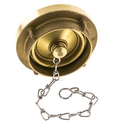 75-B (89 mm) Brass Cap for Storz Coupling