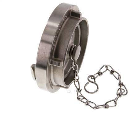 75-B (89 mm) Stainless Steel Cap for Storz Coupling