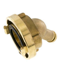 52-C (66 mm) Brass Storz Coupling 25 mm Hose Pillar Rotatable 50-deg
