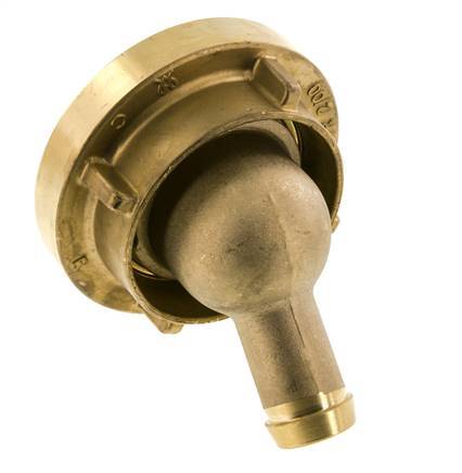 52-C (66 mm) Brass Storz Coupling 25 mm Hose Pillar Rotatable 50-deg