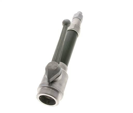 9 mm Jet Pipe G 2'' Male Threads Forged Aluminum & Rubber DIN 14365
