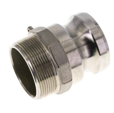 Camlock DN 140 (6'') Stainless Steel Coupling 6'' Male NPT Thread Type F MIL-C-27487