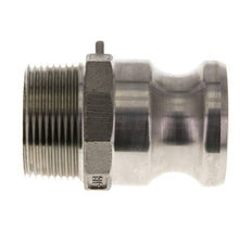 Camlock DN 32 (1 1/4'') Stainless Steel Coupling 1 1/4'' Male NPT Thread Type F MIL-C-27487
