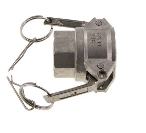 Camlock DN 32 (1 1/4'') Stainless Steel Coupling 1 1/4'' Female NPT Thread Type D MIL-C-27487