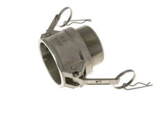 Camlock DN 50 (2'') Stainless Steel Coupling 2'' Male NPT Thread Type B MIL-C-27487