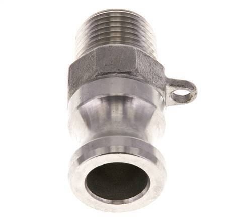 Camlock DN 15 (1/2'') Stainless Steel Coupling 1/2'' Male NPT Thread Type F MIL-C-27487