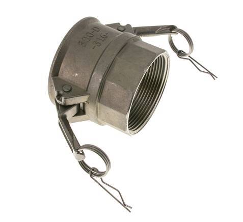 Camlock DN 75 (3'') Stainless Steel Coupling 3'' Female NPT Thread Type D MIL-C-27487