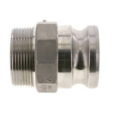 Camlock DN 60 (2 1/2'') Stainless Steel Coupling 2 1/2'' Male NPT Thread Type F MIL-C-27487