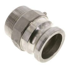 Camlock DN 60 (2 1/2'') Stainless Steel Coupling 2 1/2'' Male NPT Thread Type F MIL-C-27487