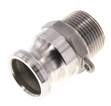 Camlock DN 25 (1'') Stainless Steel Coupling 1'' Male NPT Thread Type F MIL-C-27487