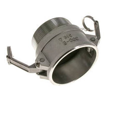 Camlock DN 75 (3'') Stainless Steel Coupling 3'' Male NPT Thread Type B MIL-C-27487