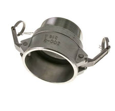 Camlock DN 75 (3'') Stainless Steel Coupling 3'' Male NPT Thread Type B MIL-C-27487