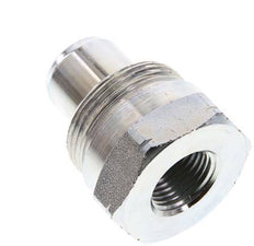 Steel DN 10 Hydraulic Coupling Plug 3/8 inch Female NPT Threads ISO 14540 D 19 mm