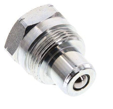 Steel DN 10 Hydraulic Coupling Plug 3/8 inch Female NPT Threads ISO 14540 D 19 mm