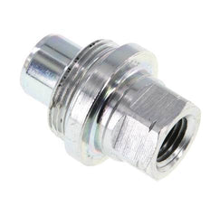 Steel DN 6.3 Hydraulic Coupling Plug 1/4 inch Female NPT Threads ISO 14540 D 15.9 mm