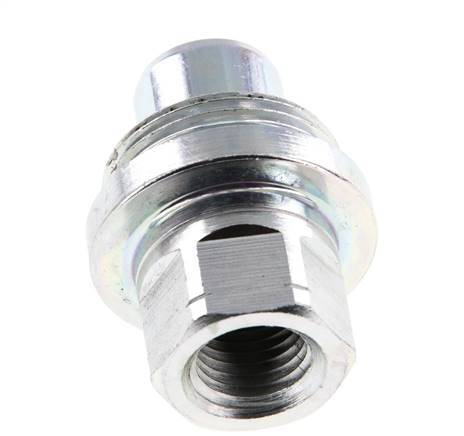 Steel DN 6.3 Hydraulic Coupling Plug 1/4 inch Female NPT Threads ISO 14540 D 15.9 mm