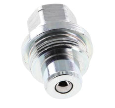 Steel DN 6.3 Hydraulic Coupling Plug 1/4 inch Female NPT Threads ISO 14540 D 15.9 mm