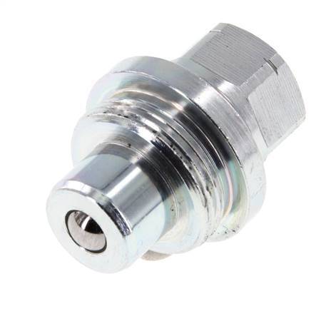 Steel DN 6.3 Hydraulic Coupling Plug 1/4 inch Female NPT Threads ISO 14540 D 15.9 mm