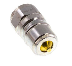 Steel DN 10 Coupling For Washing Machine Plug G 3/8 inch Male Threads Double Shut-Off