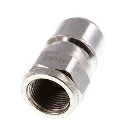 Steel DN 10 Coupling For Washing Machine Plug G 3/8 inch Male Threads Double Shut-Off