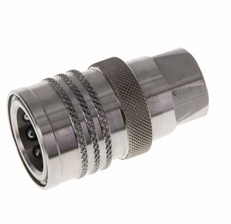 Stainless Steel DN 10 Coupling For Washing Machine Socket G 3/8 inch Male Threads Double Shut-Off