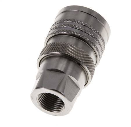 Stainless Steel DN 10 Coupling For Washing Machine Socket G 3/8 inch Male Threads Double Shut-Off