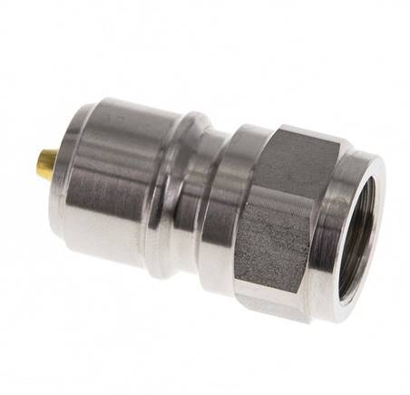 Stainless Steel DN 10 Coupling For Washing Machine Plug G 3/8 inch Male Threads Double Shut-Off