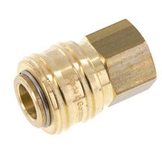 Brass DN 7.2 (Euro) Air Coupling Socket G 3/8 inch Female FKM