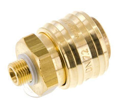 Brass DN 7.2 (Euro) Air Coupling Socket G 1/8 inch Male FKM