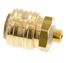 Brass DN 7.2 (Euro) Air Coupling Socket G 1/8 inch Male FKM