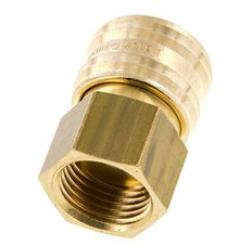 Brass DN 7.2 (Euro) Air Coupling Socket G 1/2 inch Female FKM