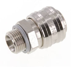 Nickel-plated Brass DN 7.2 (Euro) Air Coupling Socket G 3/8 inch Male FKM