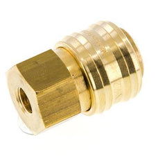 Brass DN 7.2 (Euro) Air Coupling Socket G 1/8 inch Female FKM