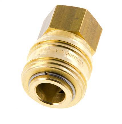 Brass DN 7.2 (Euro) Air Coupling Socket G 1/8 inch Female FKM