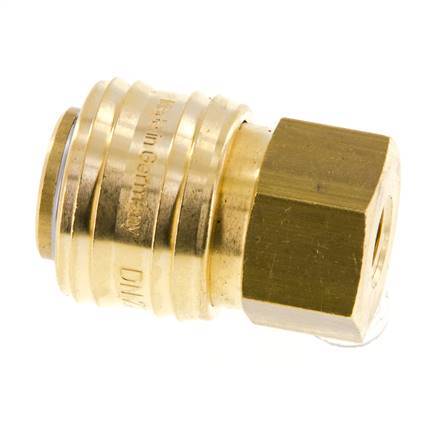 Brass DN 7.2 (Euro) Air Coupling Socket G 1/8 inch Female FKM