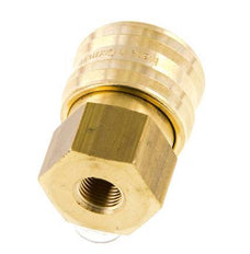 Brass DN 7.2 (Euro) Air Coupling Socket G 1/8 inch Female FKM
