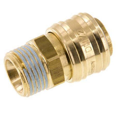 Brass DN 7.2 (Euro) Air Coupling Socket G 1/2 inch Male FKM