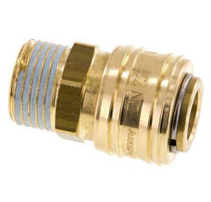 Brass DN 7.2 (Euro) Air Coupling Socket G 1/2 inch Male FKM