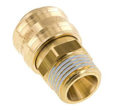 Brass DN 7.2 (Euro) Air Coupling Socket G 1/2 inch Male FKM