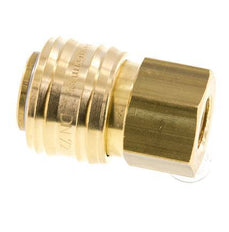 Brass DN 7.2 (Euro) Air Coupling Socket G 1/4 inch Female FKM