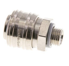 Nickel-plated Brass DN 7.2 (Euro) Air Coupling Socket G 1/4 inch Male FKM