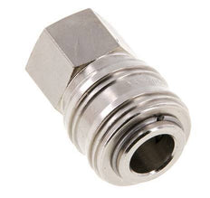 Nickel-plated Brass DN 7.2 (Euro) Air Coupling Socket G 1/4 inch Female FKM