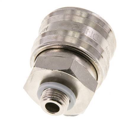 Nickel-plated Brass DN 7.2 (Euro) Air Coupling Socket G 1/8 inch Male FKM