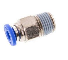 4mm x R1/8'' Push-in Fitting with Male Threads Brass/PA 66 NBR [5 Pieces]