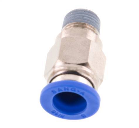 8mm x R1/8'' Push-in Fitting with Male Threads Brass/PA 66 NBR [5 Pieces]