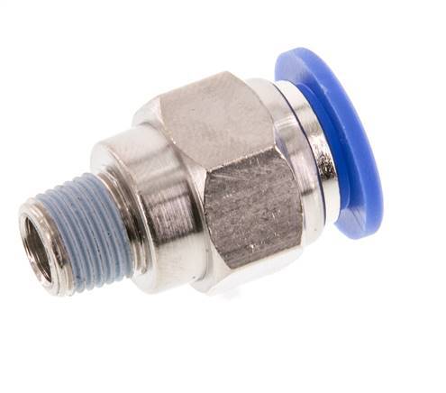 10mm x R1/8'' Push-in Fitting with Male Threads Brass/PA 66 NBR [2 Pieces]